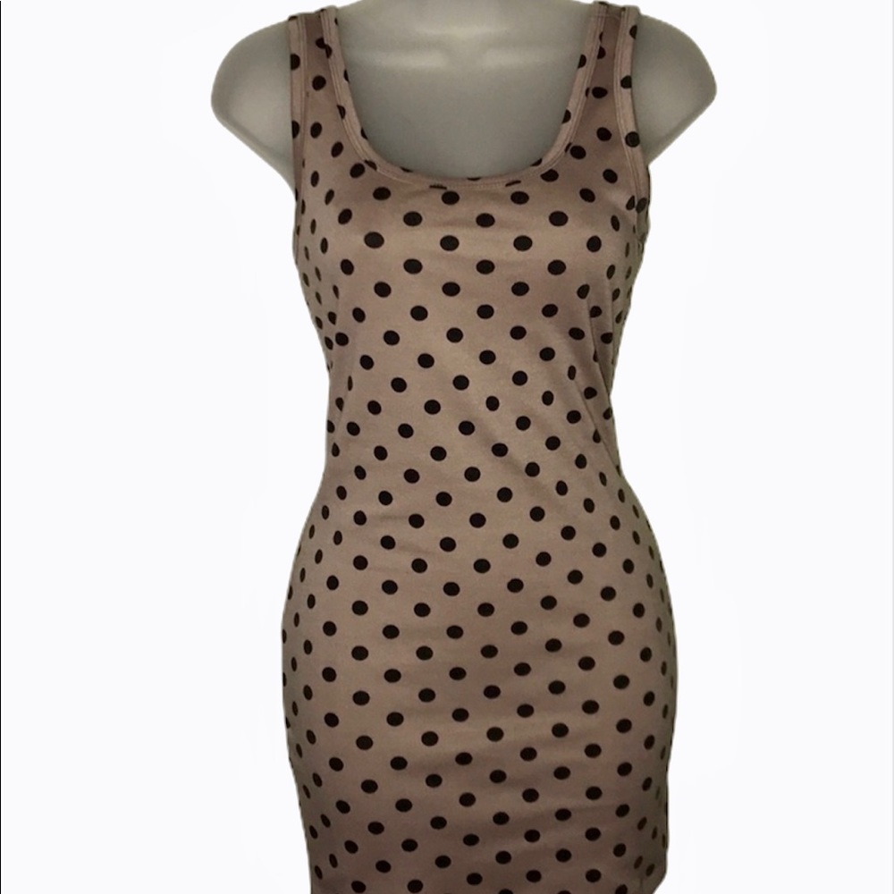 F21 Mini polka dot bodycon dress small